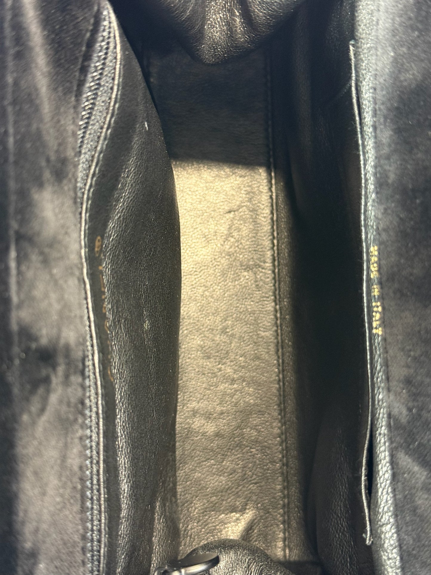 Chanel Vintage 1998 Black Velour Velvet CC Logo Kisslock Top Handle Mini Bag