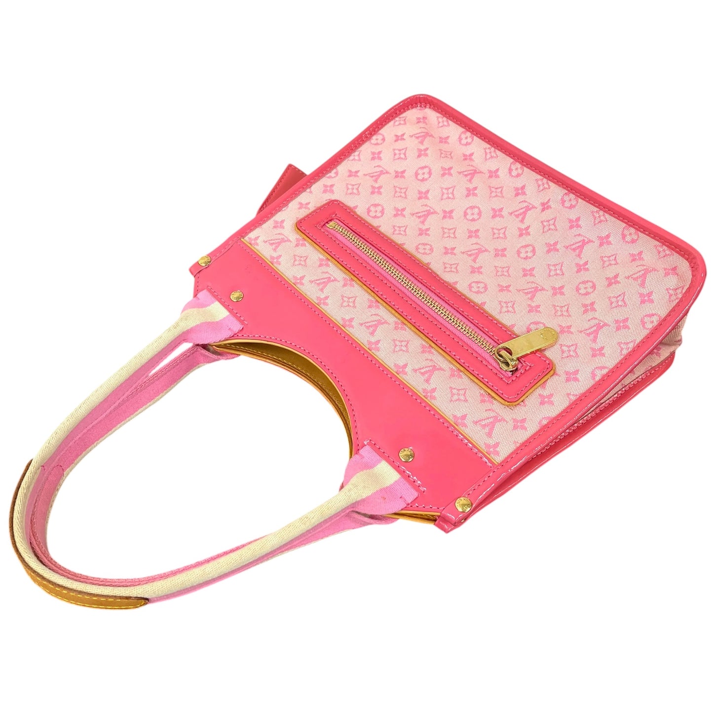 Louis Vuitton Vintage 2004 Pink Mini Lin Monogram Kathleen Shoulder Bag