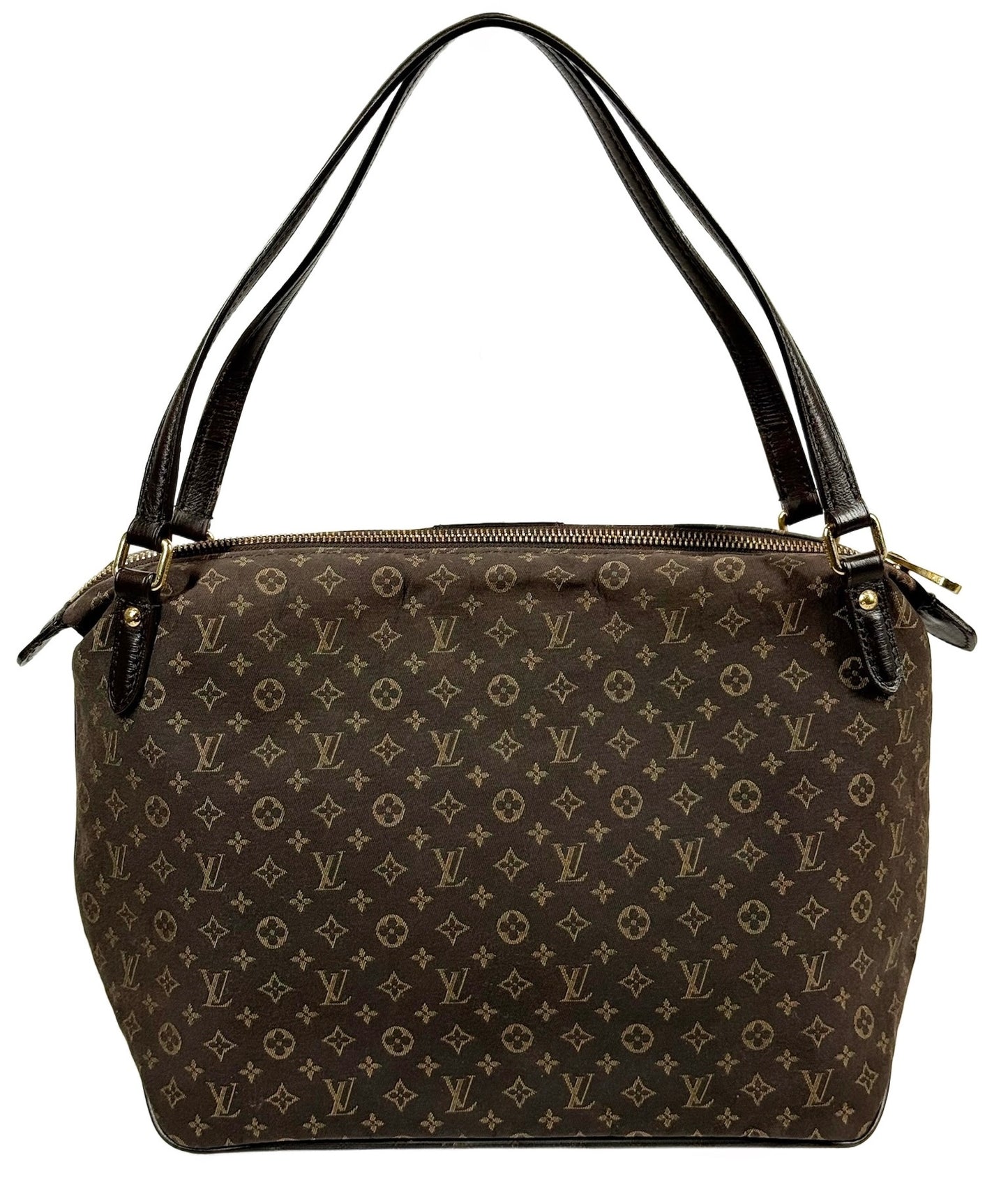 Louis Vuitton 2012 Brown Mini Lin Monogram Ballade Small Hobo Shoulder Bag