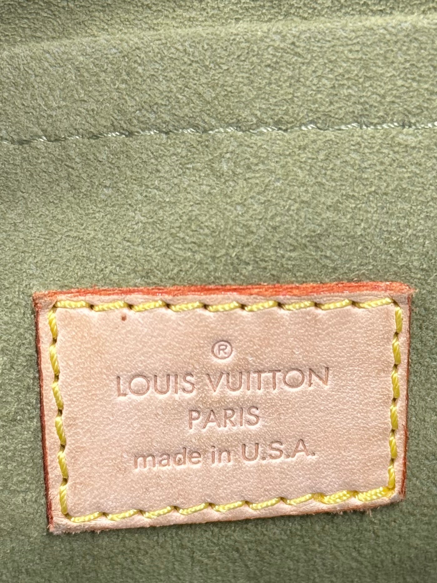 Louis Vuitton Vintage 2006 Green Denim Monogram Neo Speedy