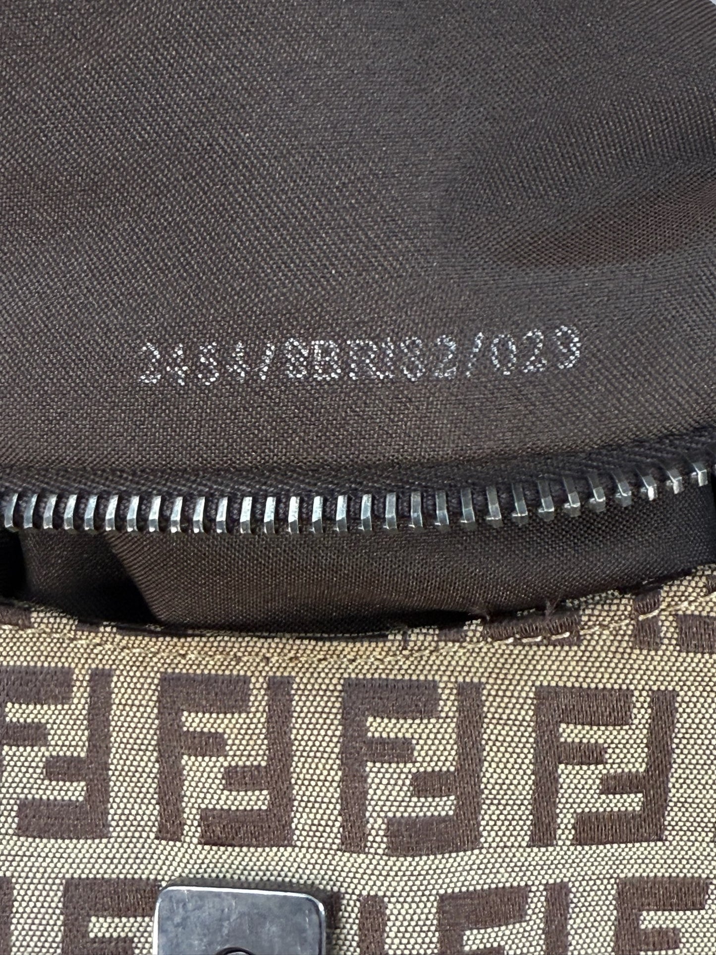 Fendi Vintage Light Brown Zucca Monogram Canvas Split Hobo Shoulder Bag