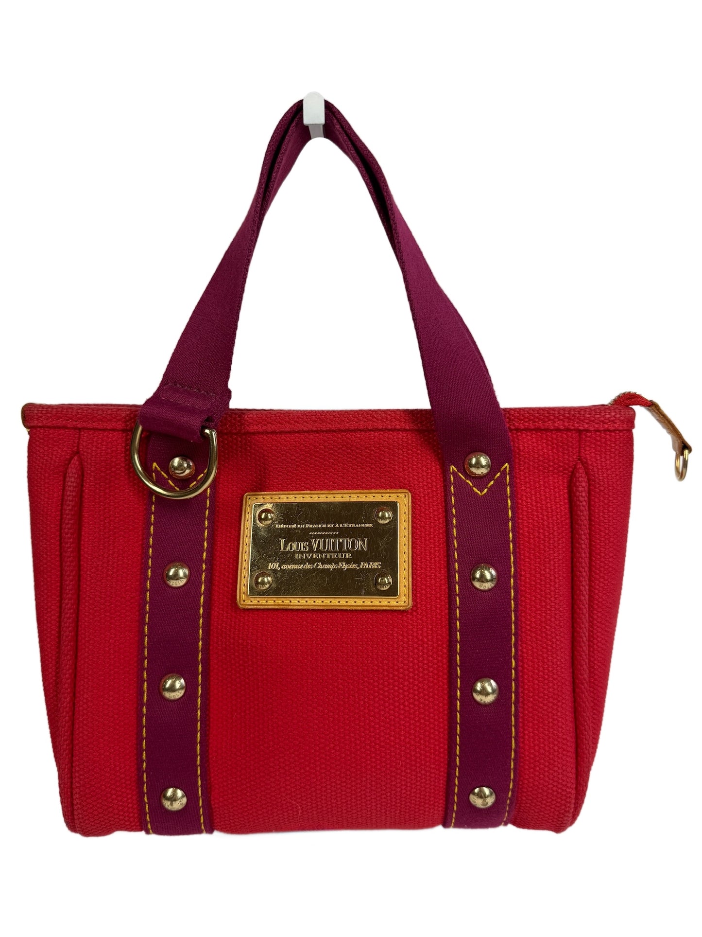 Louis Vuitton Vintage Fuchsia Canvas Antigua Cabas PM Mini Bag