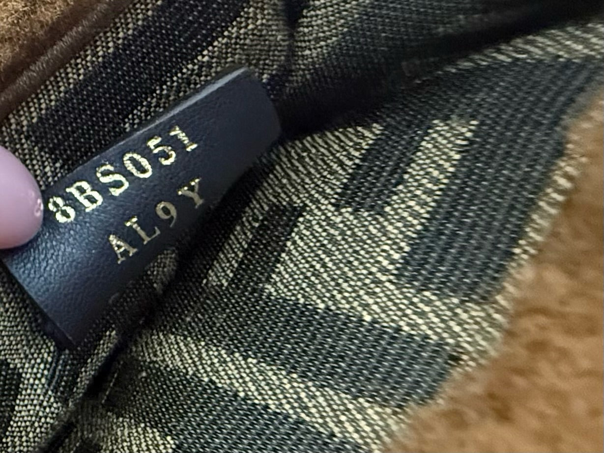 Fendi Brown Sherpa Mini Sunshine Shopper Tote 2-Way Bag