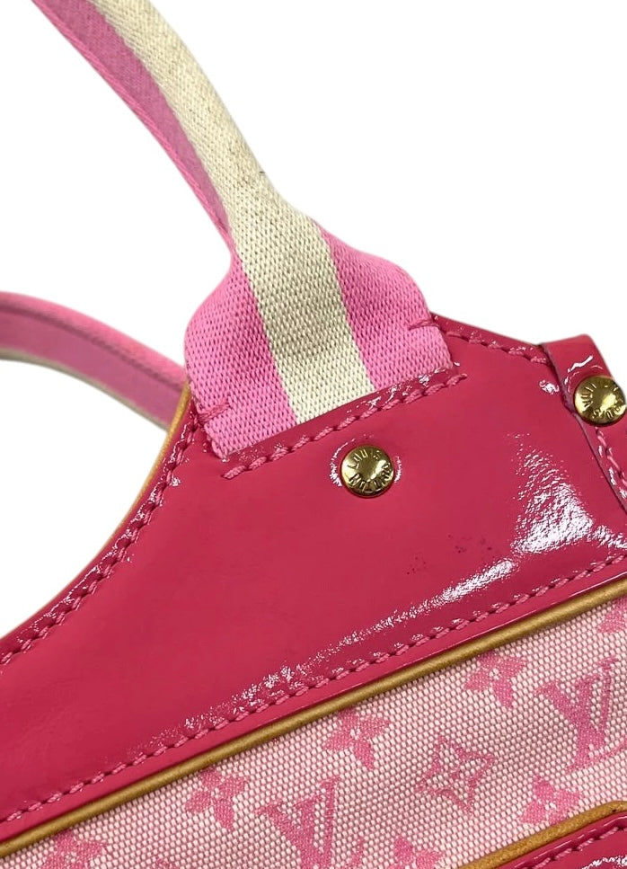 Louis Vuitton Vintage 2004 Pink Mini Lin Monogram Kathleen Shoulder Bag