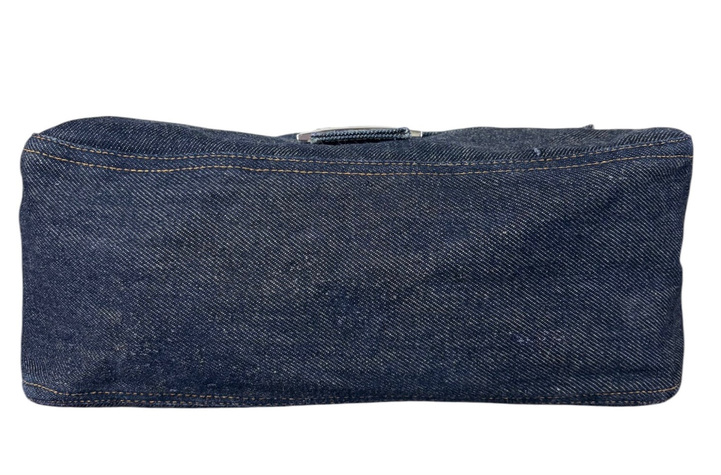 Fendi Vintage Classic Blue Denim Mamma Baguette Shoulder Bag