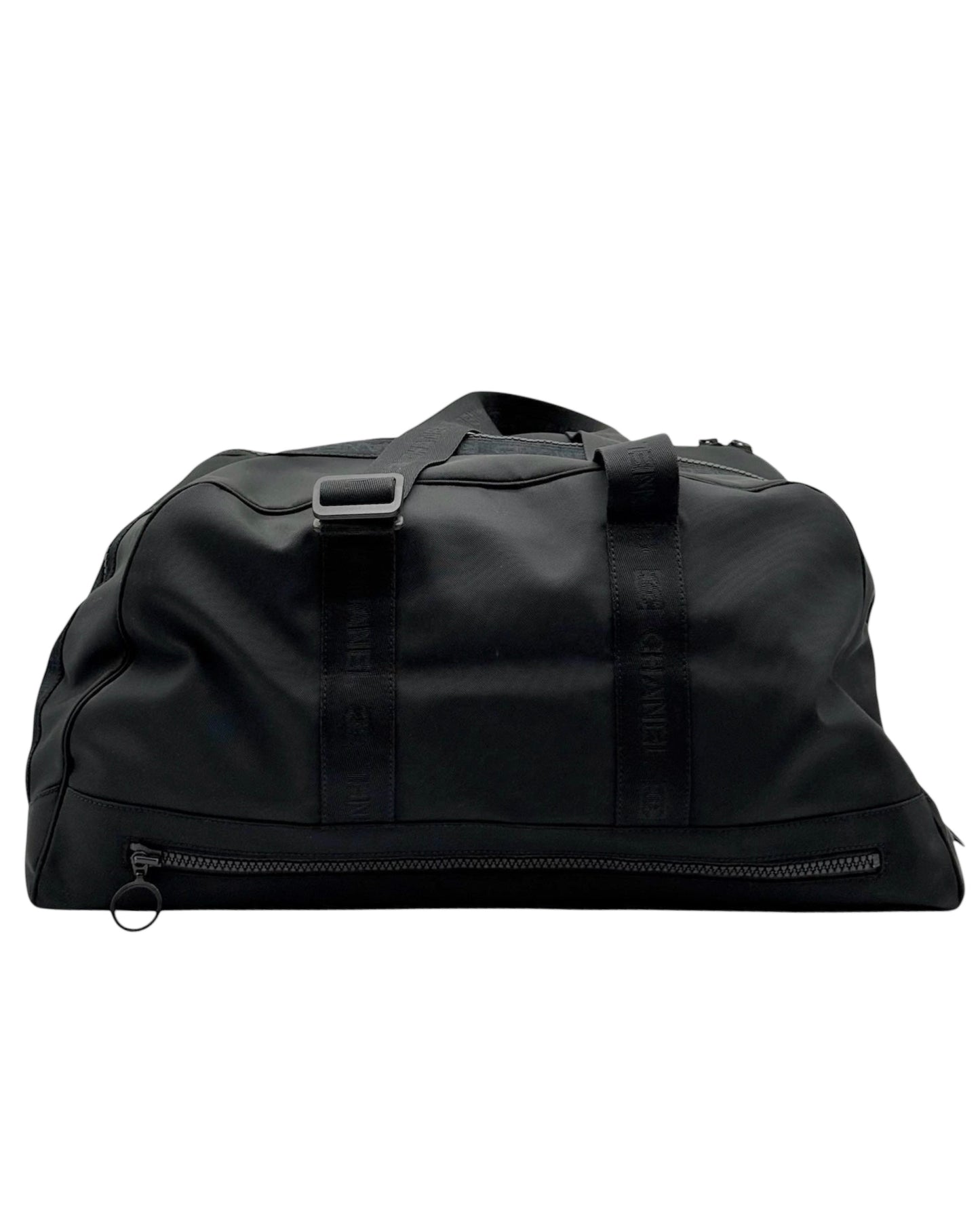 Chanel Vintage 00s Black Nylon Sport Line Duffle Bag