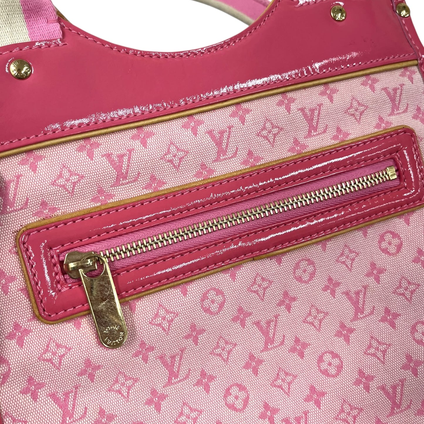 Louis Vuitton Vintage 2004 Pink Mini Lin Monogram Kathleen Shoulder Bag