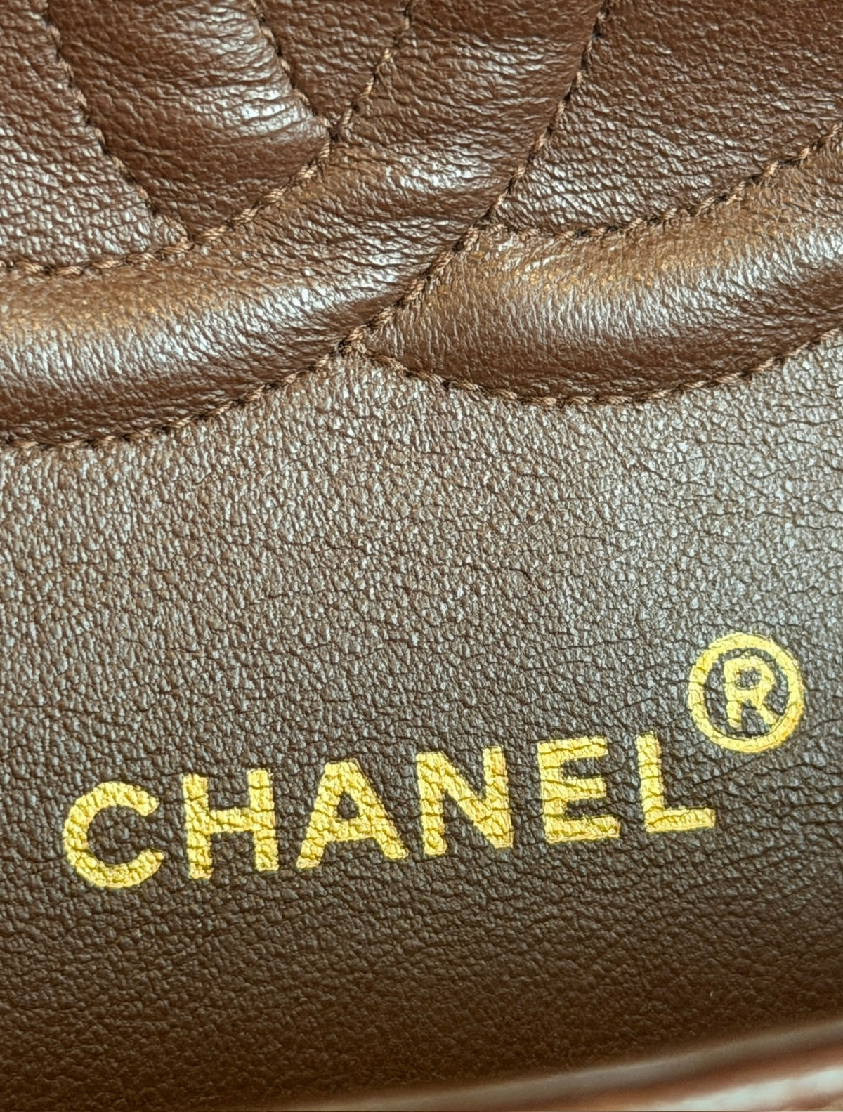 Chanel Vintage Early 90s Chocolate Brown Quilted Lambskin Medium Classic Double  Flap Bag with 24K GPHW