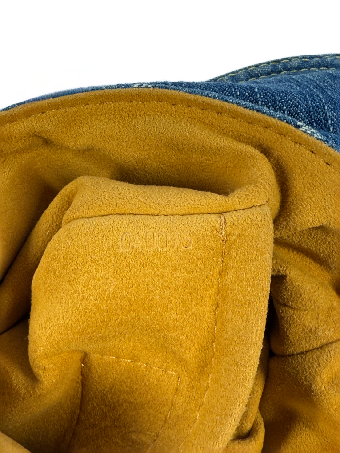 Louis Vuitton Vintage Blue Denim Monogram Mini Pleaty Pochette Shoulder Bag