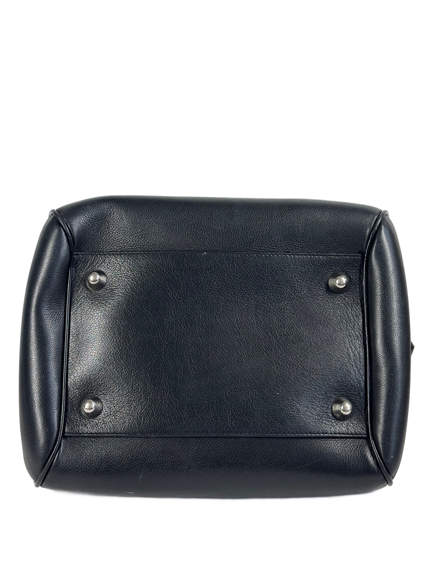Dior Vintage 2004 Black Leather Gambler Dice Bowler Bag