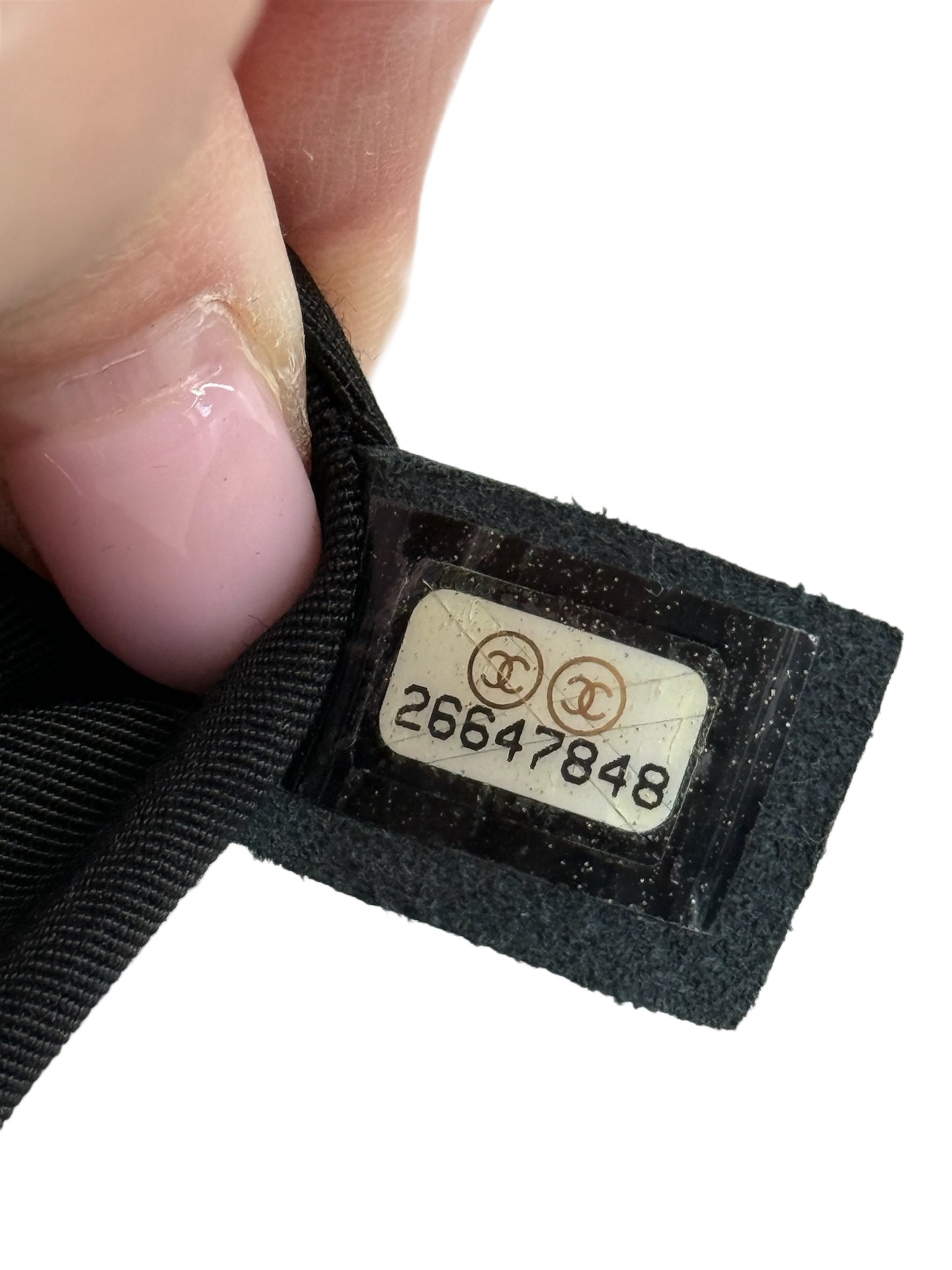 Chanel Pink & Black Corduroy CC Logo Camellia Motif Satin Bow Small Shoulder Classic Flap Bag