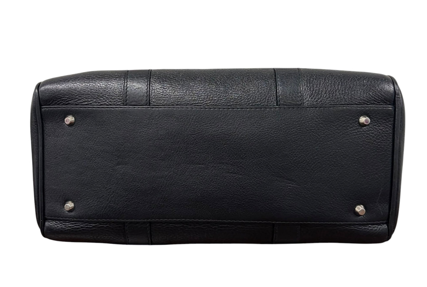 Dior Vintage 2005 Black Calfskin Leather Logo Small Boston Bowler Shoulder Bag