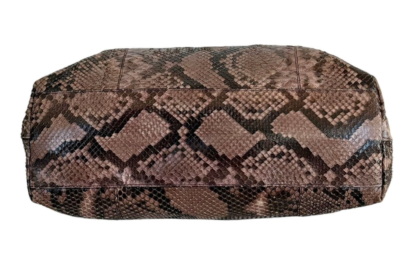 Prada Vintage Purple Python Leather Small Shopper Shoulder Bag