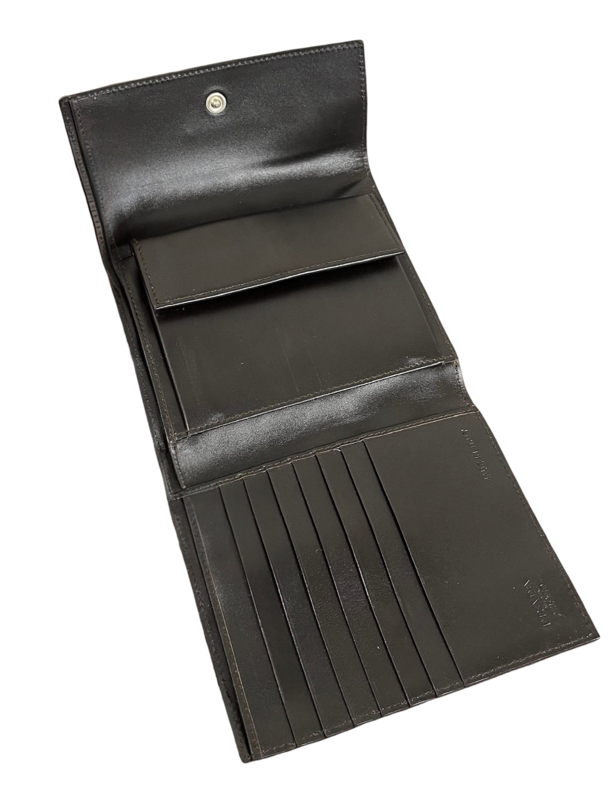 Prada Vintage Zebra Print Pony Hair Trifold Snap Wallet