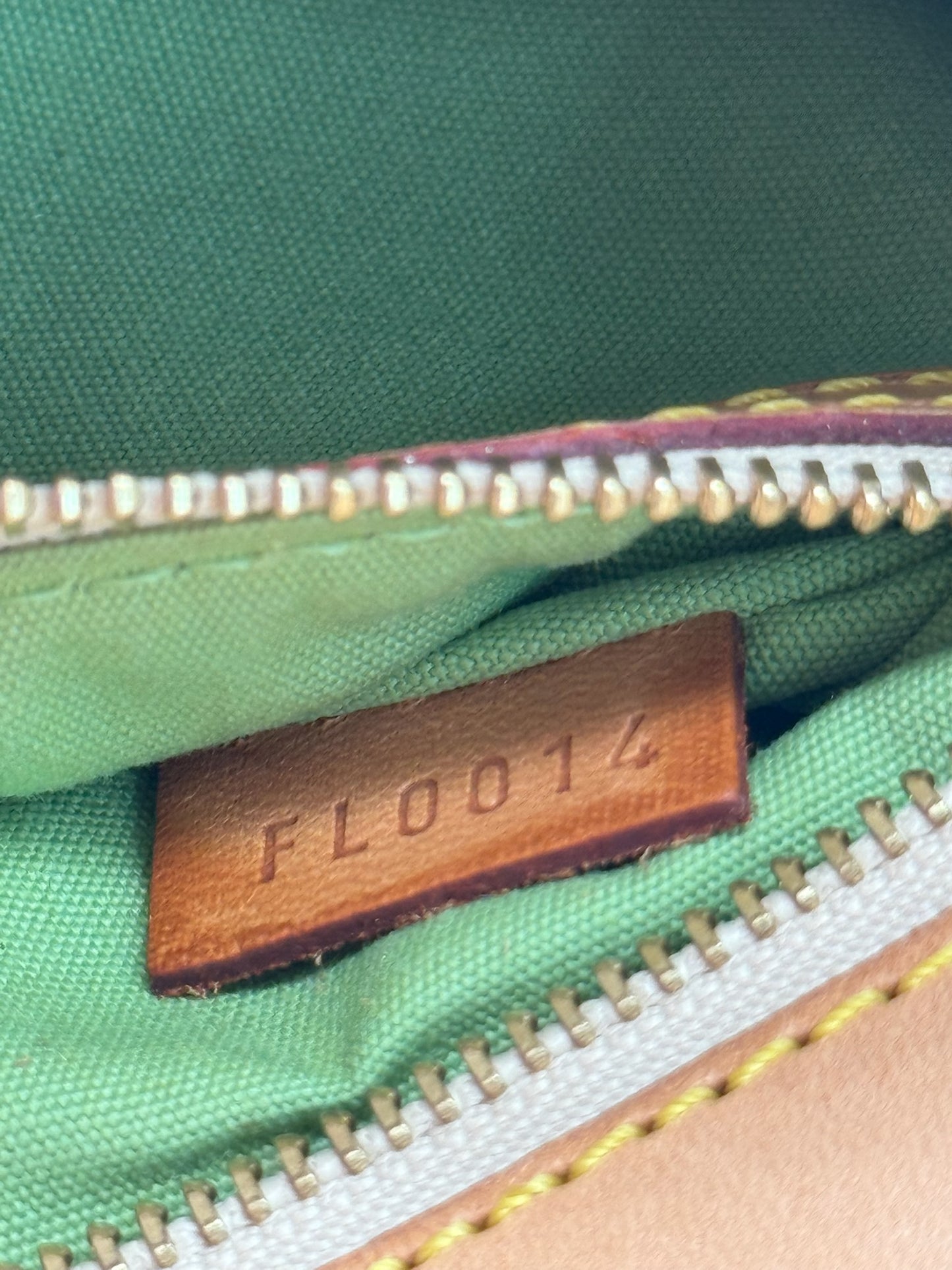 Louis Vuitton Vintage 2004 Green Mini Lin Kathleen Shoulder Bag