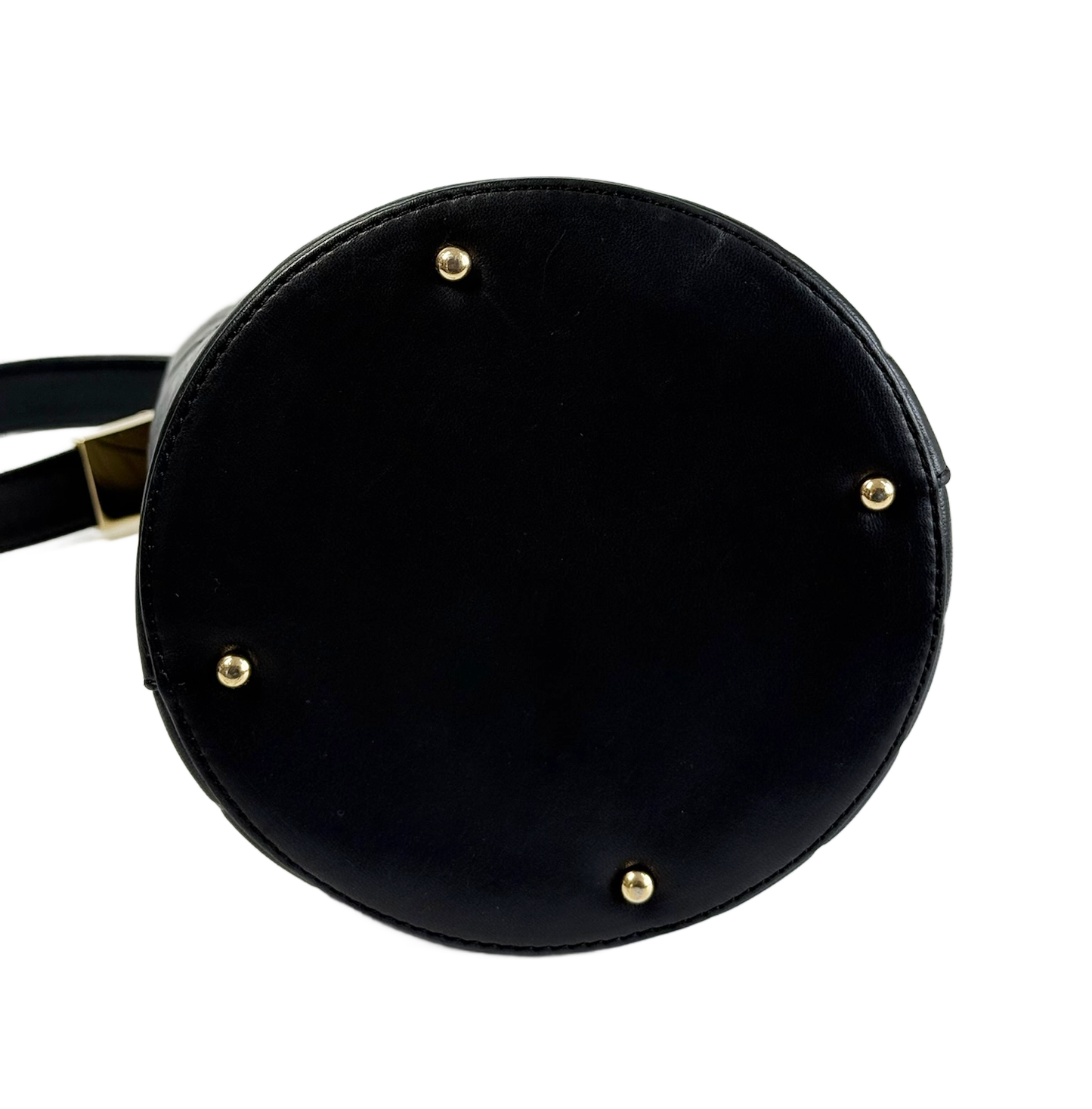 Chanel Vintage 00s Black Chocolate Bar Quilted Lambskin Small Bucket Shoulder Bag