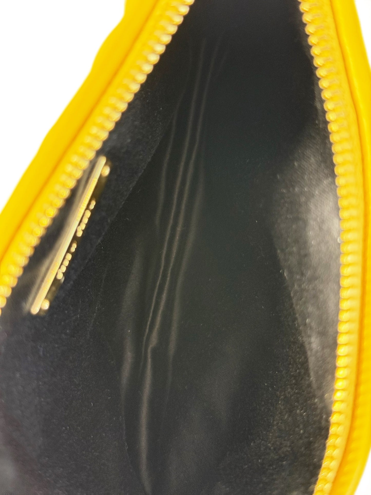 Miu Miu Vintage Yellow Quilted Leather Mini Pochette Bag