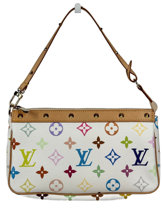 Louis Vuitton Vintage 2004 Monogram Multicolor Blanc / White Pochette Accessoires