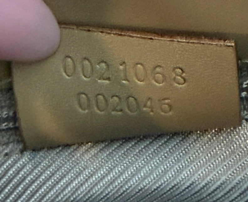 Gucci Vintage Beige GG Microguccissima Monogram Coated Leather Small Jackie Shoulder Bag