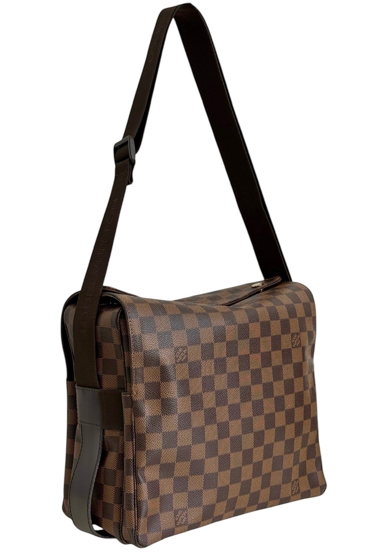 Louis Vuitton 2010 Damier Ebene Naviglio Messenger Bag