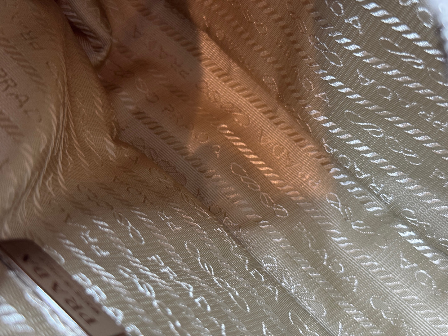 Prada Ivory Sherpa Re-Edition Small Shoulder Bag