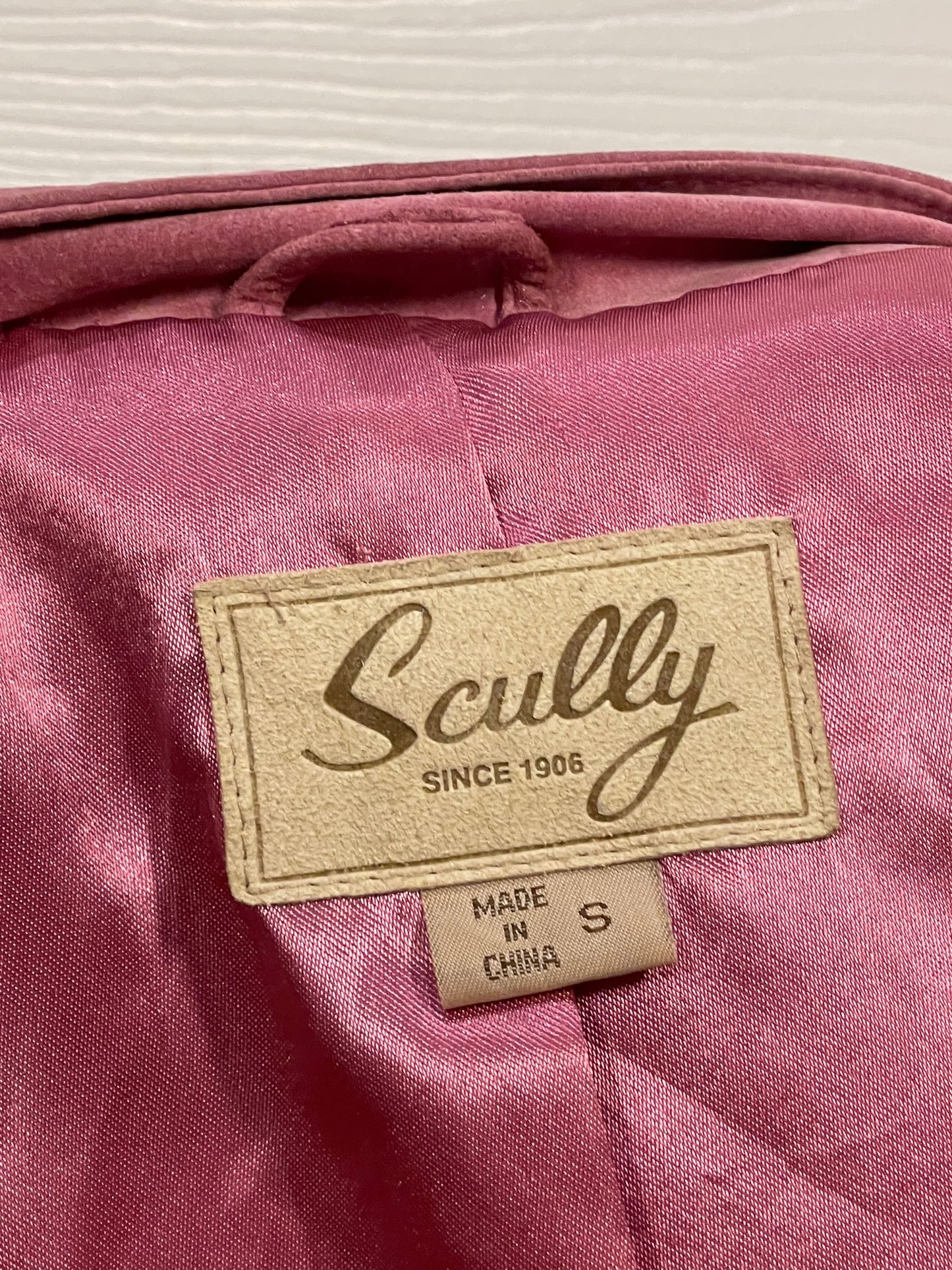 Scully Vintage Genuine Suede Leather Dusty Pink Button Jacket