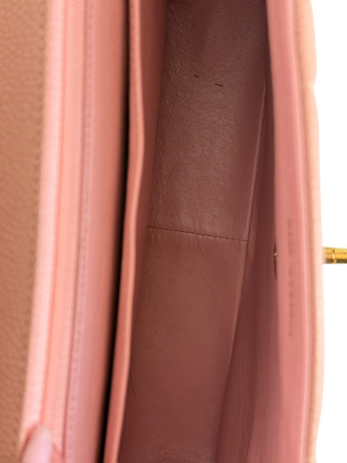 Chanel Vintage 1994 Sakura Pink Caviar Leather Vertical Quilted Medium Kelly Top Handle Flap Bag with 24K GPHW