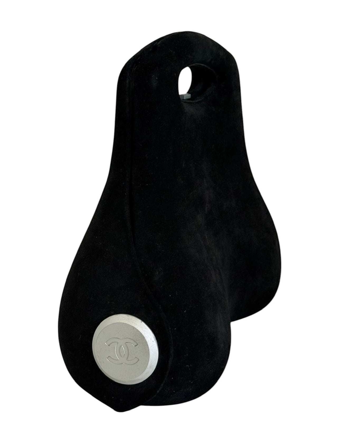 Chanel Vintage 90s Black Suede Millenium 2005 Hip Bum Frame Bag