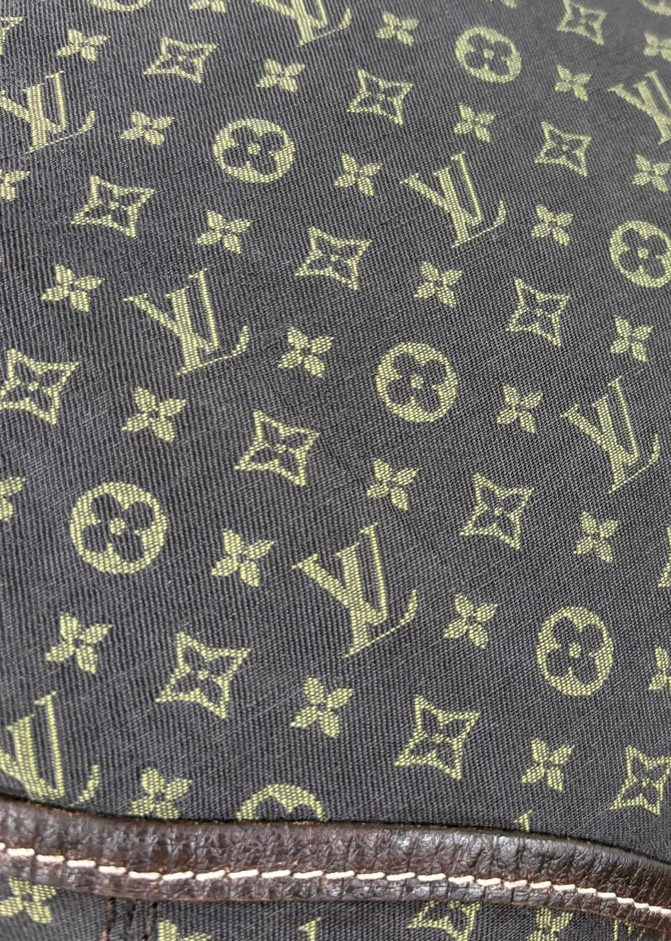 Louis Vuitton Vintage 2006 Brown Mini Lin Monogram Manon Hobo Shoulder Bag