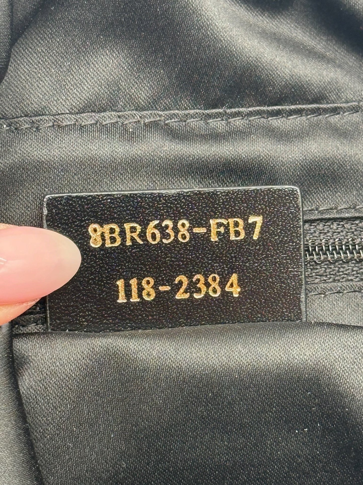 Fendi Vintage Black Micro Suede XL Mamma Baguette with Marble Logo
