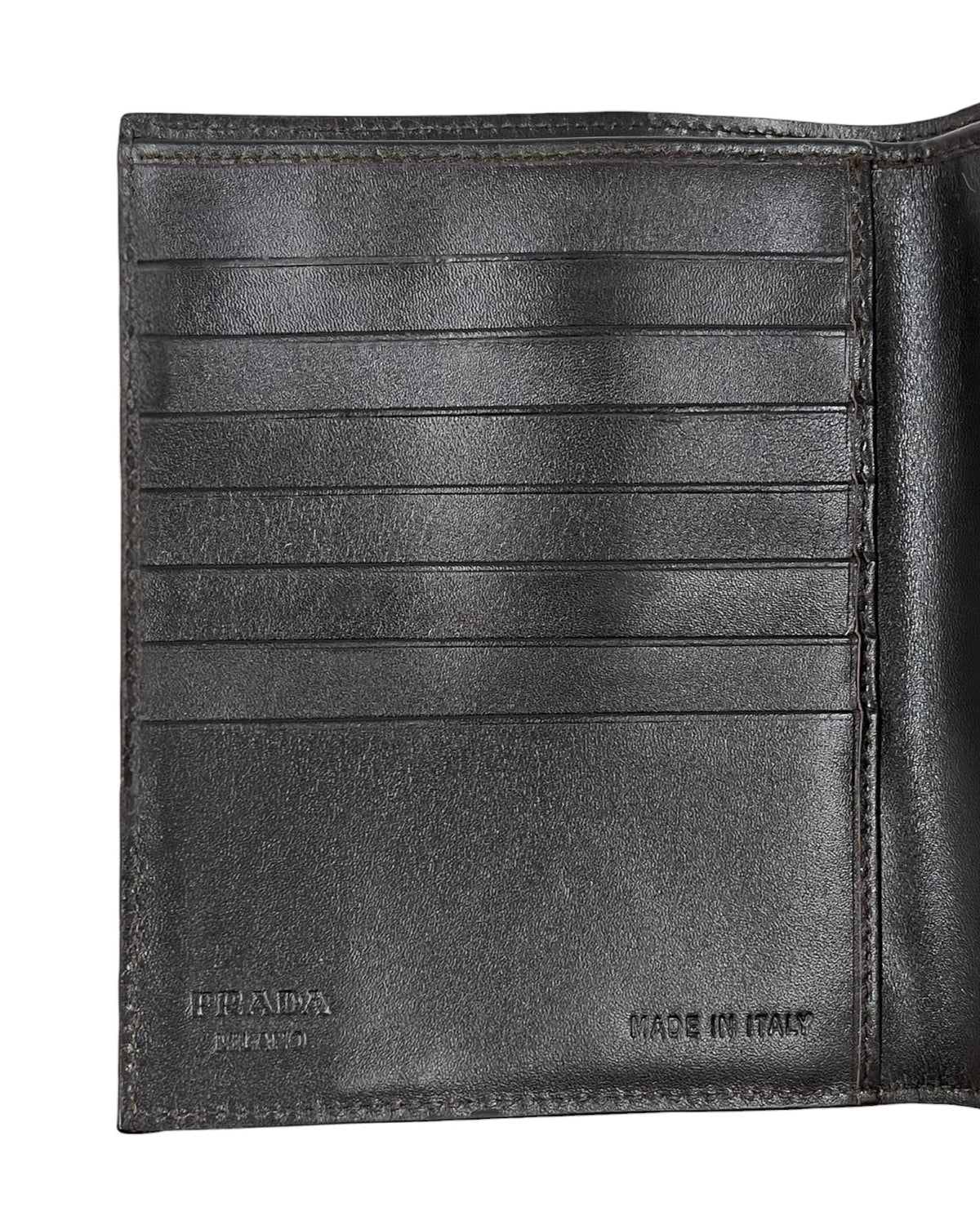 Prada Vintage Zebra Print Pony Hair Trifold Snap Wallet