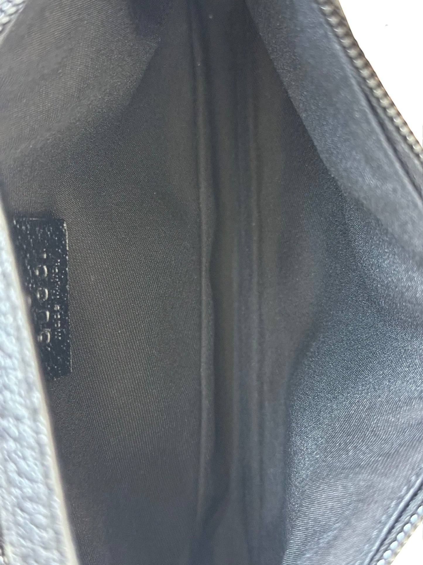 Gucci Vintage Black GG Monogram Mini Charmy Shoulder Pochette Bag 