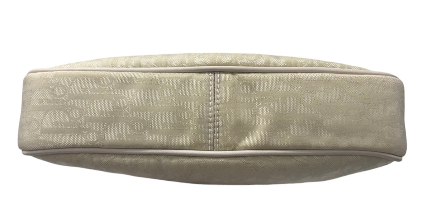 Dior Vintage 2007 Ivory Diorissimo Monogram Lovely Charm Shoulder Pochette Bag