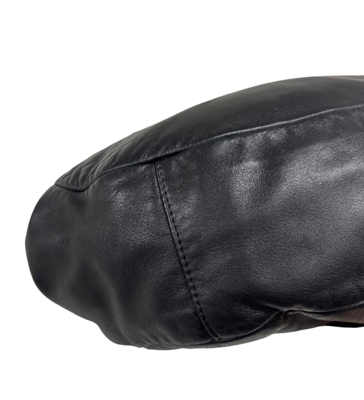 Chanel Vintage 00s Black Ultra Soft Lambskin Leather Medium Senual CC Shoulder Hobo Tote Bag