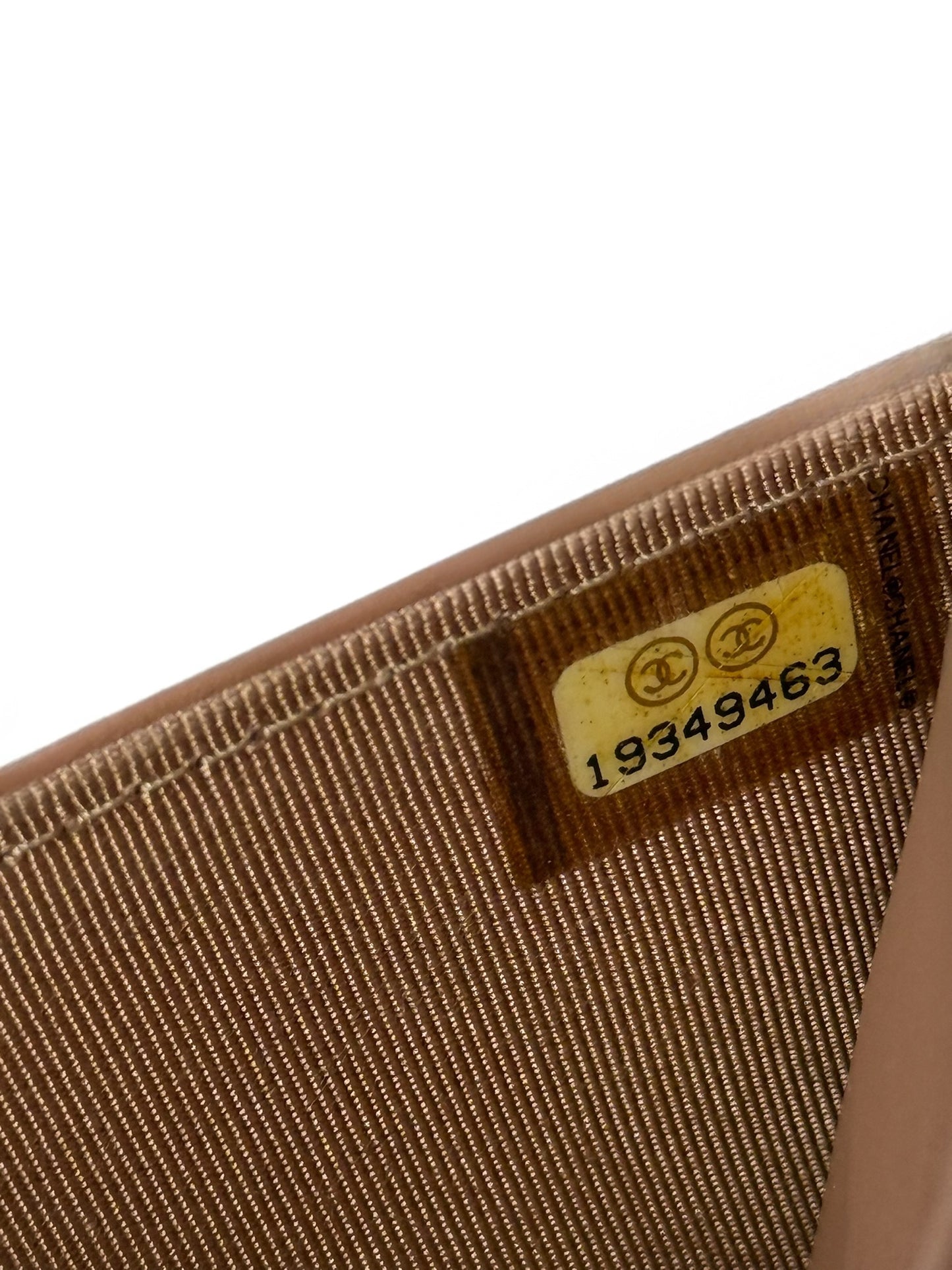 Chanel Black Calfskin Beige CC Wild Stitch Wallet on Chain