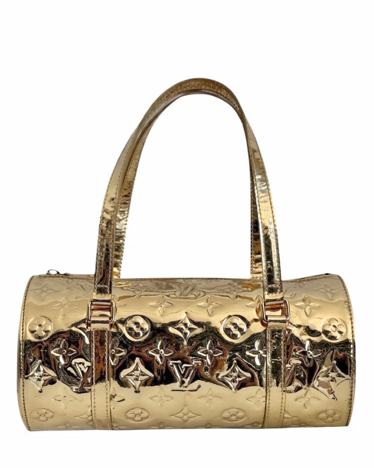 Louis Vuitton by Marc Jacobs Vintage 2006 Gold Monogram Miroir Papillon 26 Bag