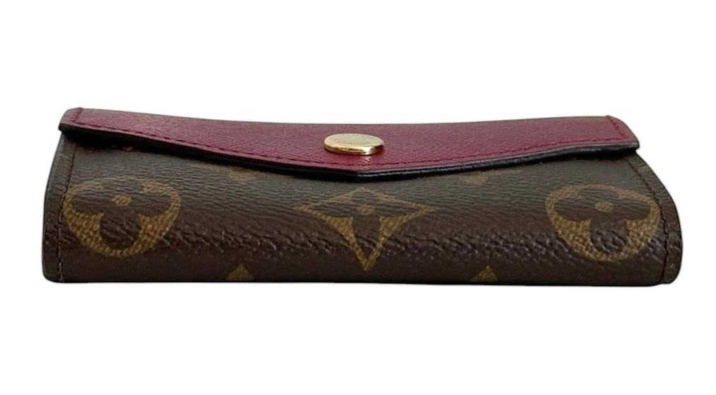 Louis Vuitton 2016 Monogram Fuchsia Trim Mini Sarah Card Holder Wallet