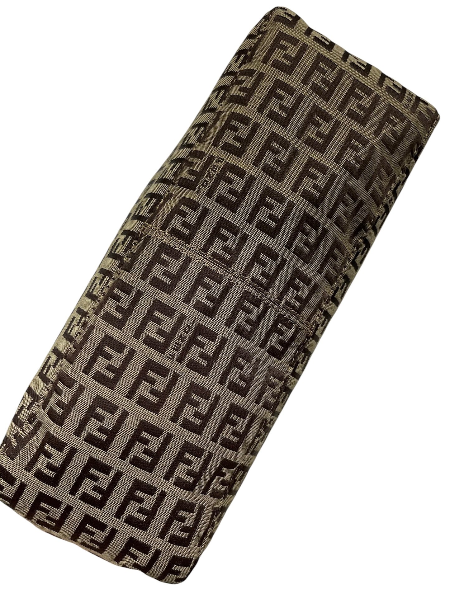 Fendi Vintage Light Brown Zucchino Zucca Monogram Medium Shoulder Pochette Bag 
