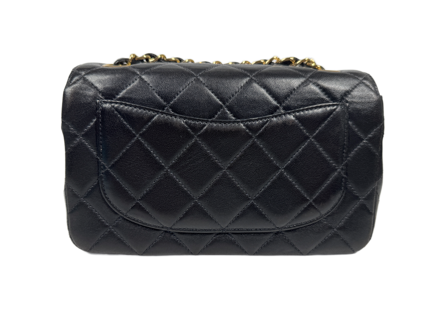 Chanel Vintage 00s Black Quilted Lambskin Classic Mini Rectangular Flap Bag