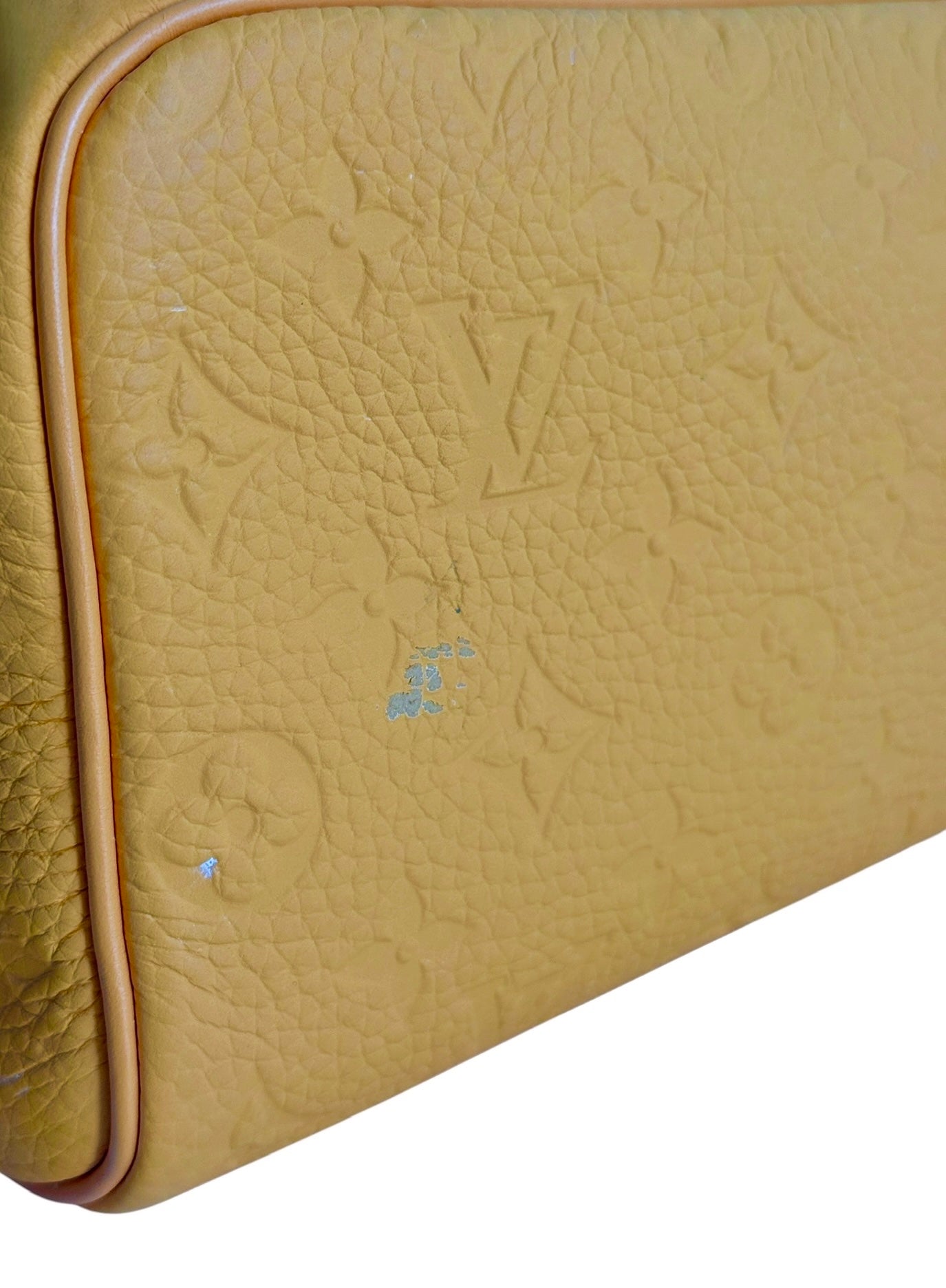 Louis Vuitton Safran Yellow Empreinte Leather Monogram Large Dopp Kit Men’s Toiletry Case & Cosmetic Bag