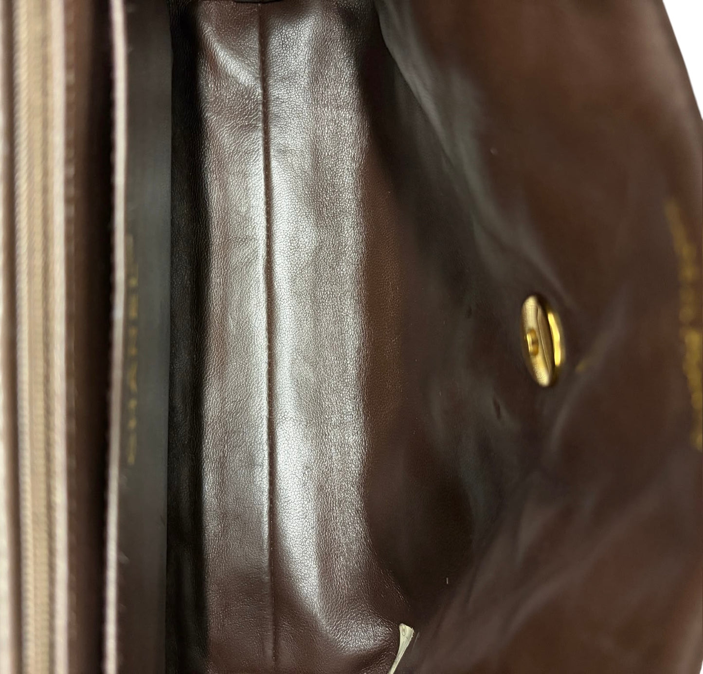 Chanel Vintage 90s Dark Brown Quilted Lambskin Small Kelly Top Handle Flap Bag with 24K Gold Plated Hardware - Spa Treated