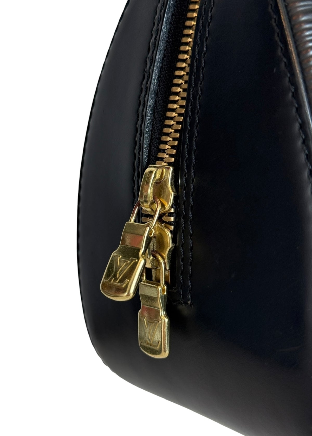 Louis Vuitton Vintage 2002 Black Epi Leather Jasmin Top Handle Bag