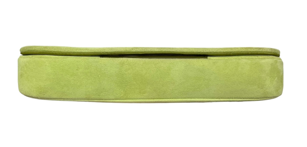 Dior Vintage 2000 Lime Green Suede Mallice Shoulder Bag