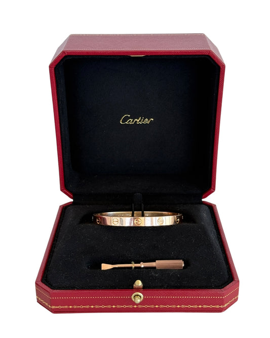 Cartier 2019 Classic Love Bracelet in 18K Rose Gold - 17 cm