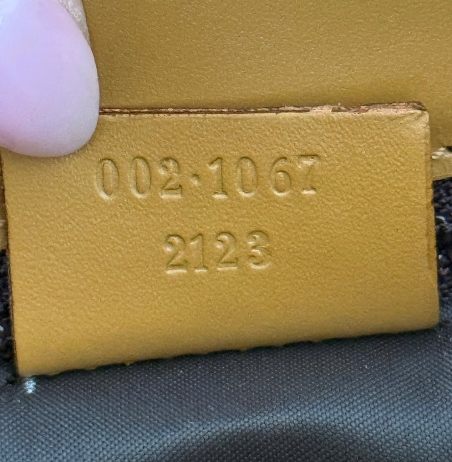 Gucci Vintage Brown GG Monogram Light Brown Leather Trim Medium Jackie Shoulder Bag