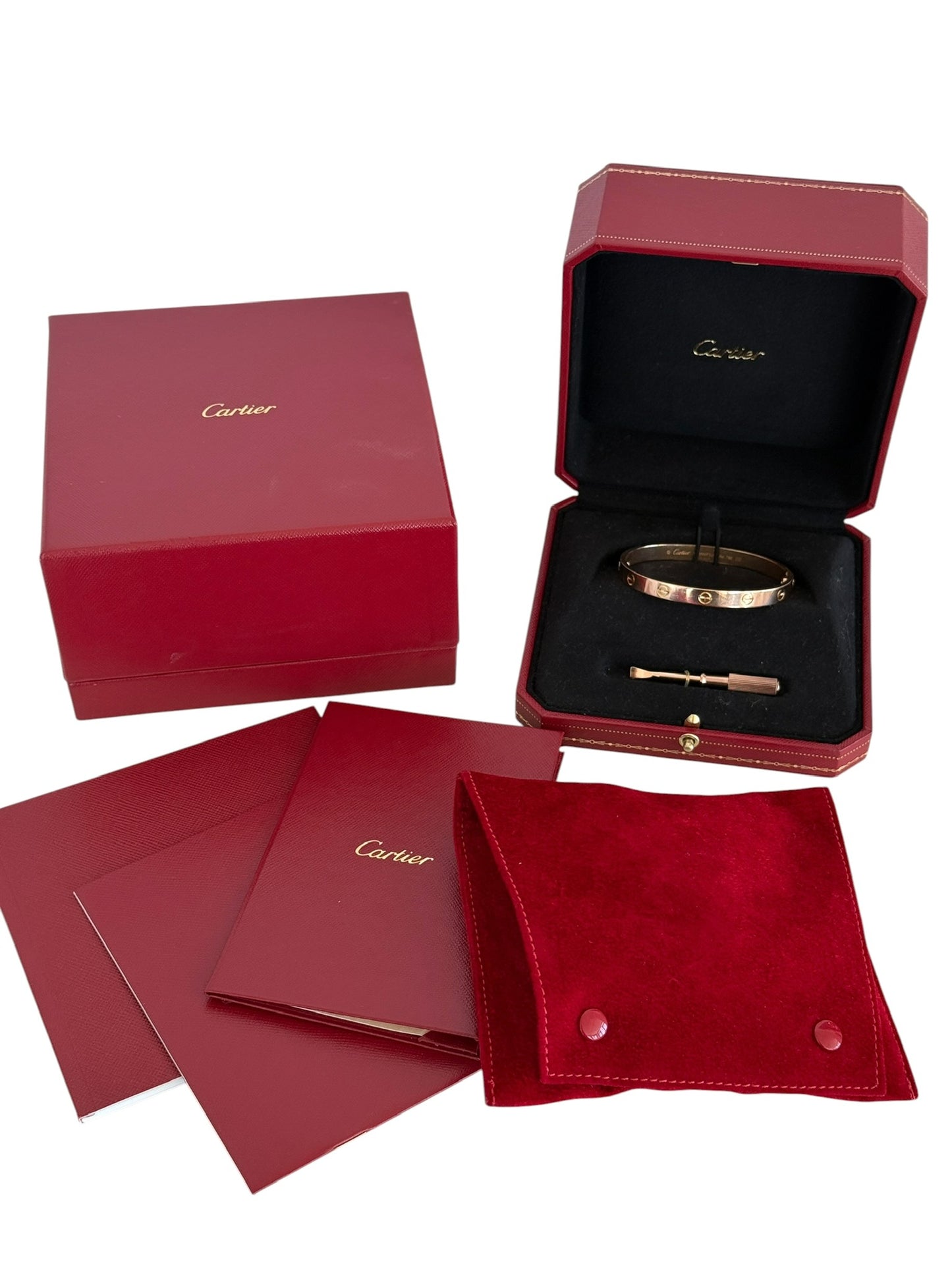 Cartier 2019 Classic Love Bracelet in 18K Rose Gold - 17 cm