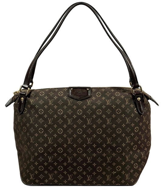 Louis Vuitton 2012 Brown Mini Lin Monogram Ballade Small Hobo Shoulder Bag