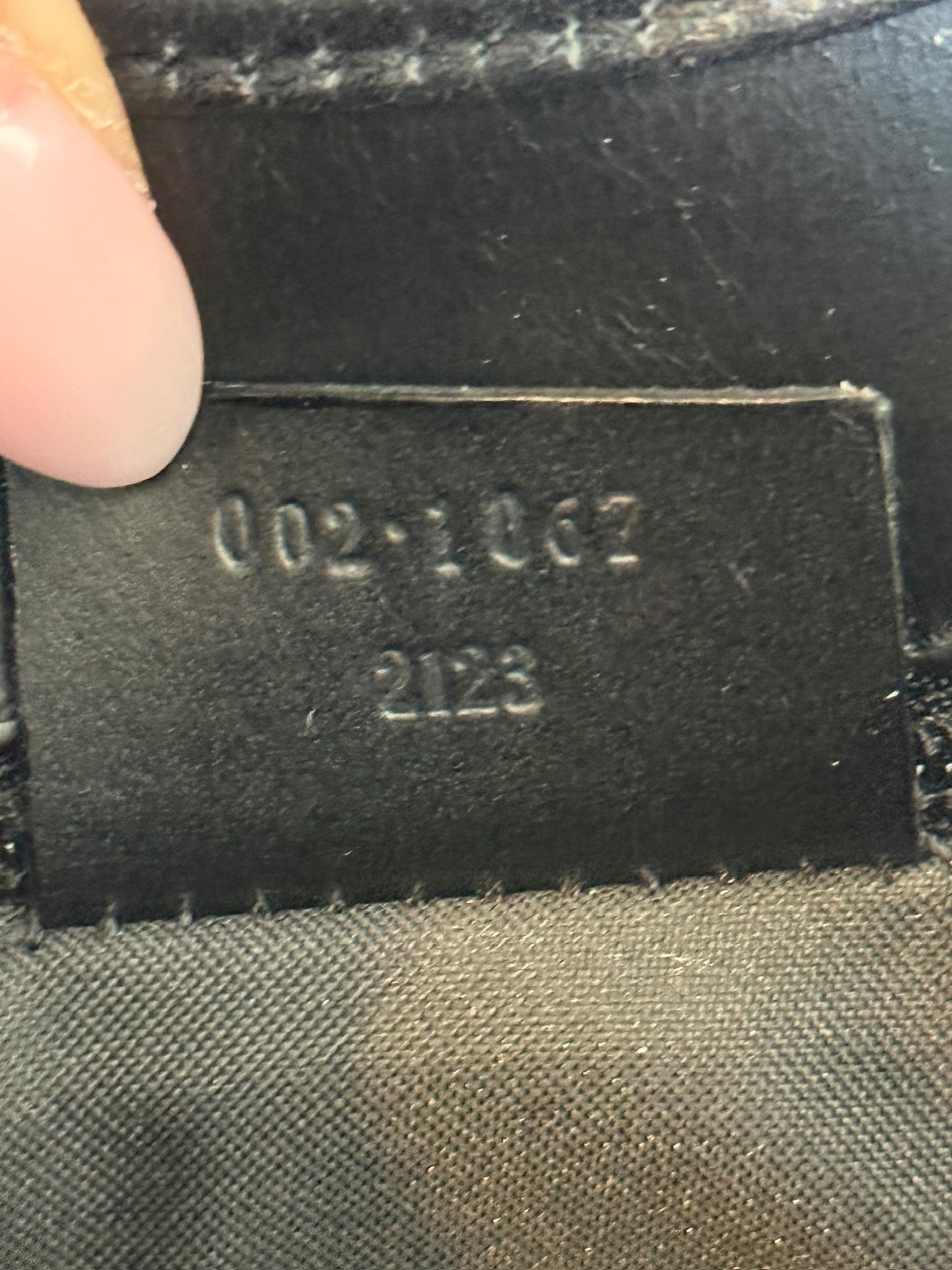 Gucci Vintage Black Jumbo GG Monogram Medium Jackie Shoulder Bag