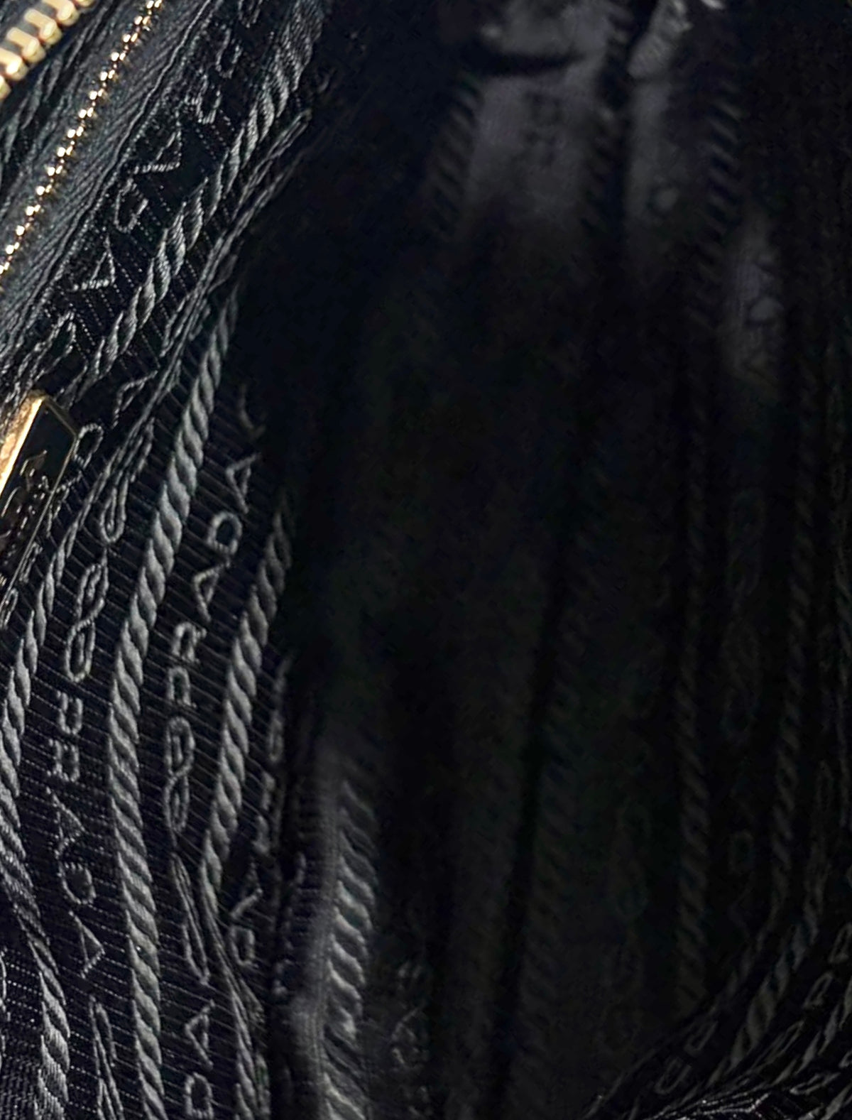 Prada Vintage Black Nylon Rectangular Small Shoulder Pochette Bag with Buckle GHW