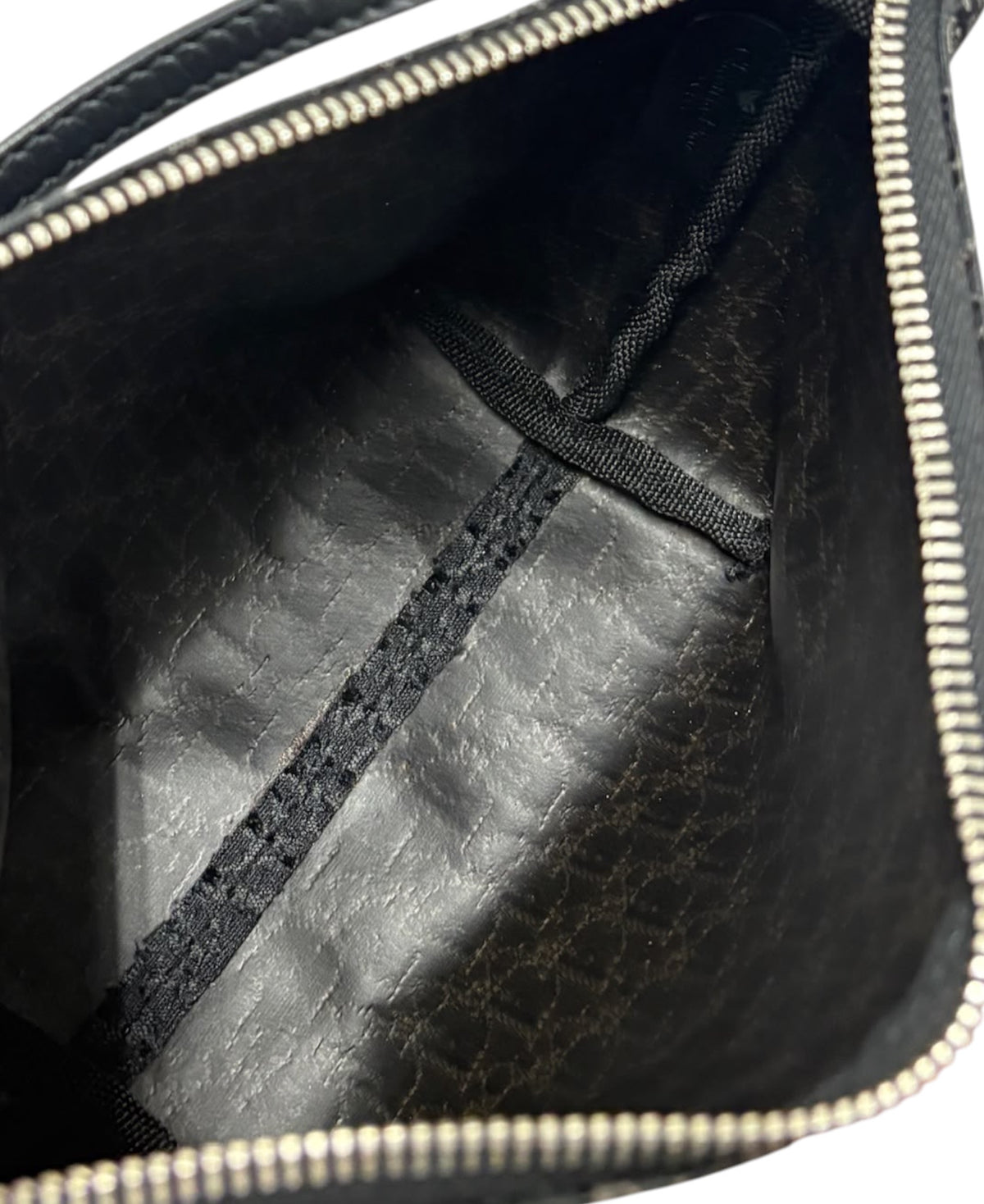 Dior Vintage Black Trotter Monogram Canvas Top Handle Pochette Bag